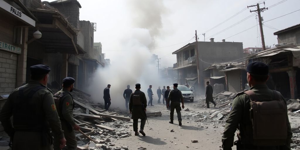 Scene of chaos after the attack in Quetta.