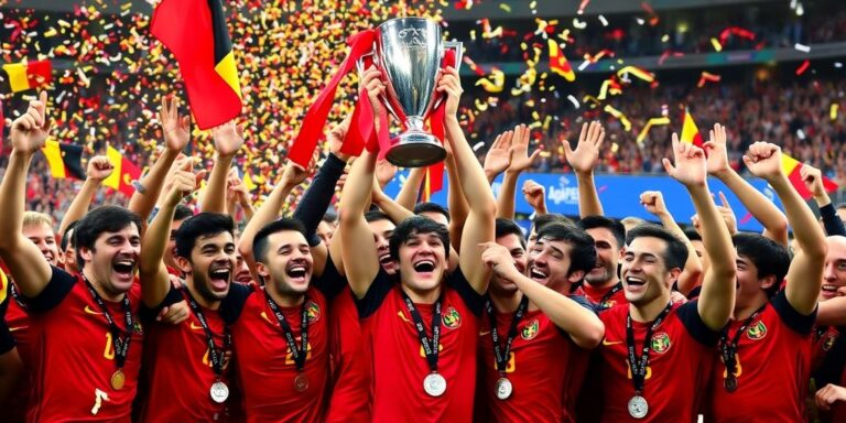 The Belgian team wins the European title.