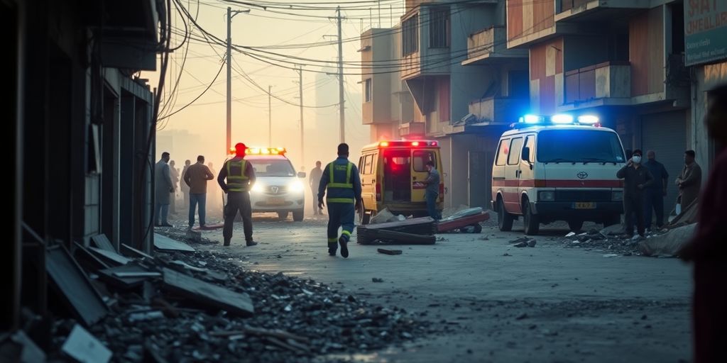 Image d'une attaque terroriste à Peshawar.