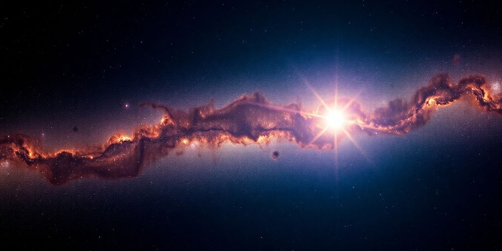 Image d'une étoile hors de la Voie lactée.